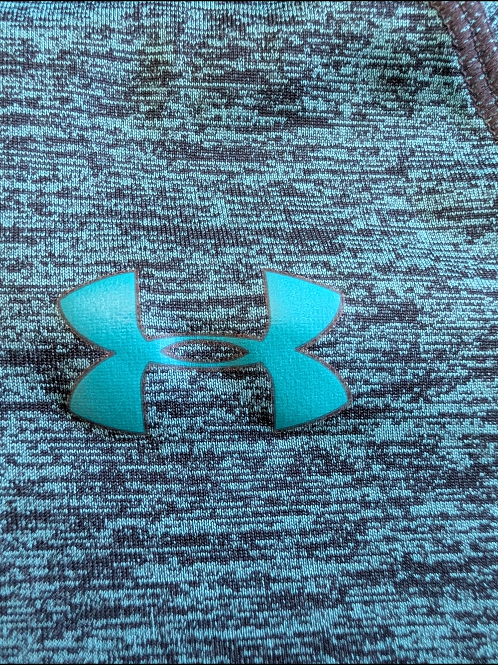 Under Armour Boy's Teal Quarter-Zip Pullover Heat Gear - Picture 6 of 8